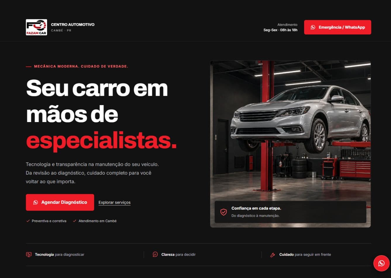 Fazam Car — Início